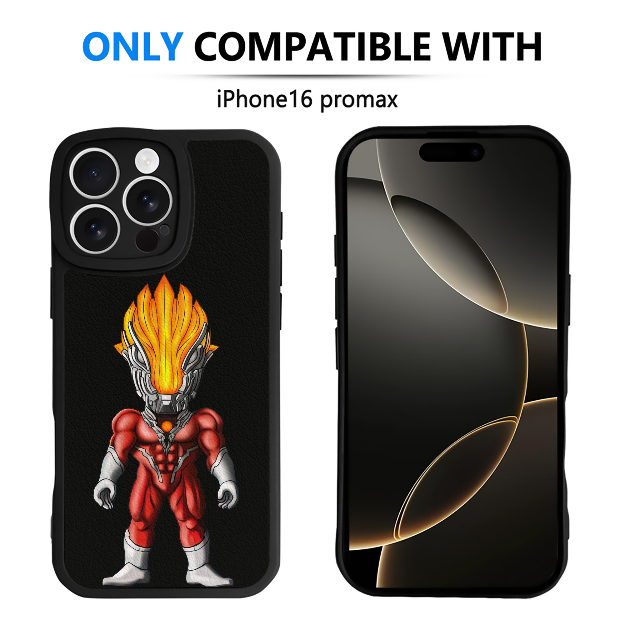 （画像用） ウルトラマン Ultraman 【iPhone 16シリーズ対応】シリコンスマホケース（レザー調） 材質：シリコン